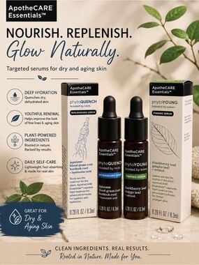 ApotheCARE Essentials phytoQUENCH & phytoYOUNG Serums Set
